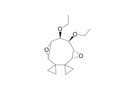 (1'RS,4'SR,6'SR,7'RS,9'SR)-7',8'-Diethoxydispiro{cyclopropane-1,2'-[5,10]dioxatricyclo[7.1.0.0(4,6)]undecan-3',1'-cyclopropane}