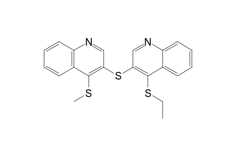 3-(4-Ethylsulfanylquinolin-3-yl)sulfanyl-4-methylsulfanyl-quinoline