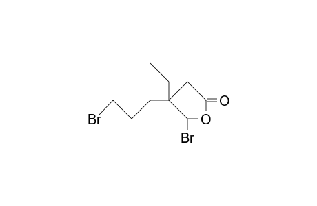trans-3-Ethyl-4-bromo-3-(3'-bromo-propyl).delta.-valerolactone