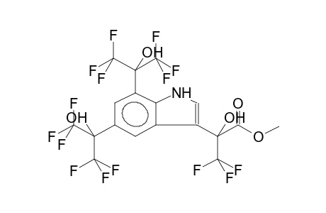 3-(1-HYDROXY-1-METHOXYCARBONYLTRIFLUOROETHYL)-5,7-BIS(2-HYDROXYHEXAFLUOROPROP-2-YL)INDOLE