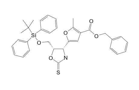 BENZYL-5-[(4R,5S)-5-(TERT.-BUTYLDIPHENYLSILYLOXY)-METHYL-2-THIOXAZOLIDIN-4-YL]-2-METHYLFURAN-3-CARBOXYLATE
