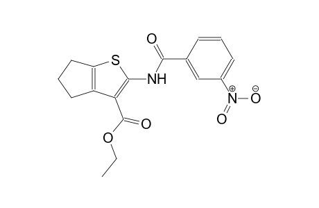 ethyl 2-[(3-nitrobenzoyl)amino]-5,6-dihydro-4H-cyclopenta[b]thiophene-3-carboxylate
