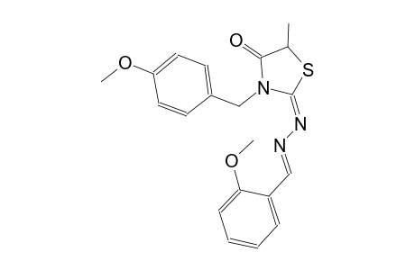 2-methoxybenzaldehyde [(2E)-3-(4-methoxybenzyl)-5-methyl-4-oxo-1,3-thiazolidin-2-ylidene]hydrazone