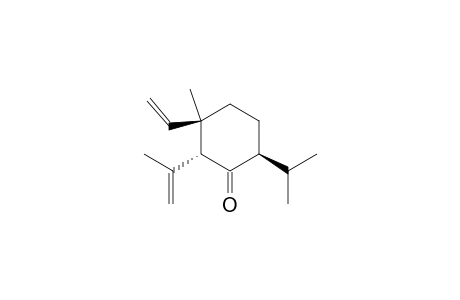 Cyclohexanone, 3-ethenyl-3-methyl-2-(1-methylethenyl)-6-(1-methylethyl)-, (2.alpha.,3.alpha.,6.alpha.)-