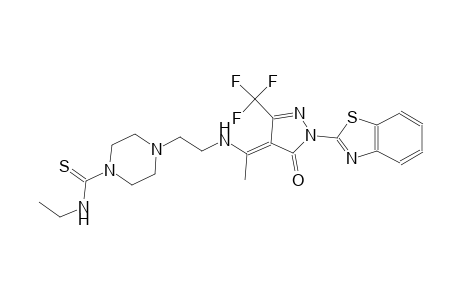 1-piperazinecarbothioamide, 4-[2-[[(1E)-1-[1-(2-benzothiazolyl)-1,5-dihydro-5-oxo-3-(trifluoromethyl)-4H-pyrazol-4-ylidene]ethyl]amino]ethyl]-N-ethyl-
