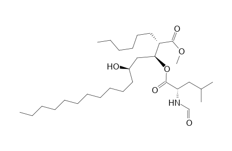 Methyl (2S,3S,5R)-3-[(S)-2'-formamido-4'-methylpentanoyloxy]-2-hexyl-5-[hydroxy]hexadecanoate