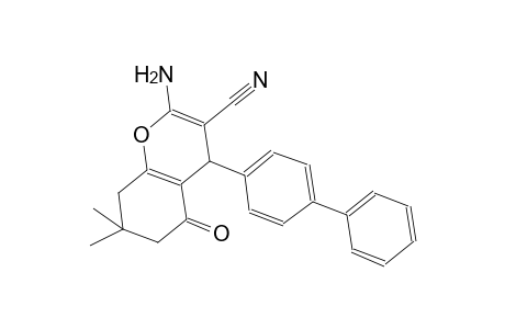 4H-1-benzopyran-3-carbonitrile, 2-amino-4-[1,1'-biphenyl]-4-yl-5,6,7,8-tetrahydro-7,7-dimethyl-5-oxo-