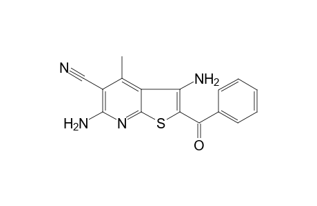 3,6-Diamino-2-benzoyl-4-methyl-thieno[2,3-b]pyridine-5-carbonitrile