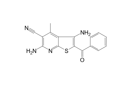 3,6-Diamino-2-benzoyl-4-methyl-thieno[2,3-b]pyridine-5-carbonitrile