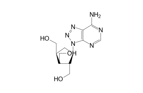 (+-)-c-4-(7'-Amino-3'H-1',2',3'-triazolo[4',5'-d]pyrimidin-3'-yl)-r-1,c-2,t-3-cyclopentanetrimethanol