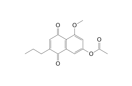 2-Propyl-7-acetoxy-5-methoxynaphthoquionone
