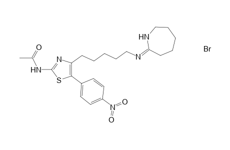 2-Acetylamino-4-[5-(azepin-2-ylideneaminopentyl)]-5-(4-nitrophenyl)-1,3-thiazole hydrobromide