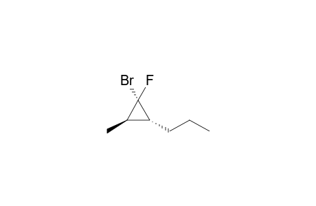 1(S)-bromo-1-fluoro-2(R)-methyl-3(R)-propylcyclopropane