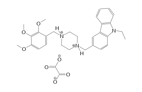 1-[(9-ethyl-9H-carbazol-3-yl)methyl]-4-(2,3,4-trimethoxybenzyl)piperazinediium oxalate