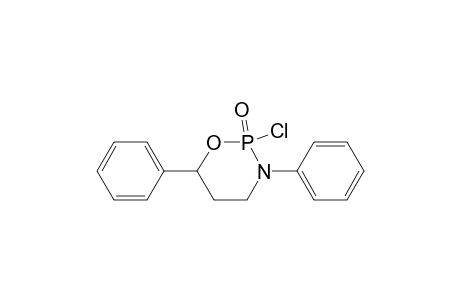 2H-1,3,2-Oxazaphosphorine, 2-chlorotetrahydro-3,6-diphenyl-, 2-oxide