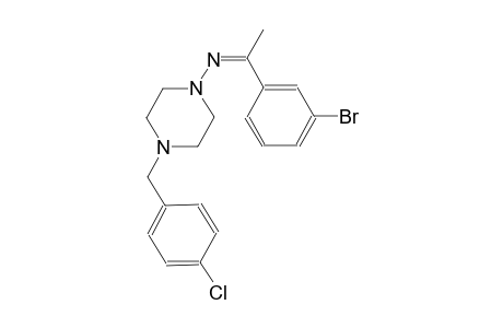 N-[(Z)-1-(3-bromophenyl)ethylidene]-4-(4-chlorobenzyl)-1-piperazinamine