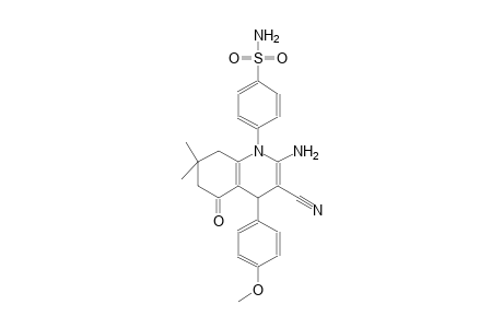 4-(2-amino-3-cyano-4-(4-methoxyphenyl)-7,7-dimethyl-5-oxo-5,6,7,8-tetrahydro-1(4H)-quinolinyl)benzenesulfonamide