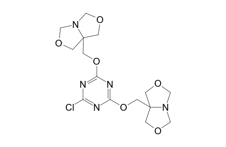 2-Chloro-4,6-bis[(3,7-dioxa-r-1-azabicyclo[3.3.0]oct-c-5-yl)methoxy]-s-triazine