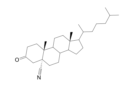 Cholestane-5-carbonitrile, 3-oxo-, (5.alpha.)-