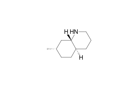 Quinoline, decahydro-7-methyl-, (4a.alpha.,7.alpha.,8a.beta.)-(.+-.)-