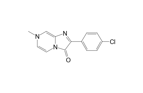 2-(4-Chlorophenyl)-7-methylimidazo[1,2-a]pyrazin-3(7H)-one