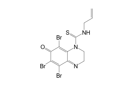 5,6,8-tribromo-7-oxo-N-prop-2-enyl-2,3-dihydroquinoxaline-1-carbothioamide