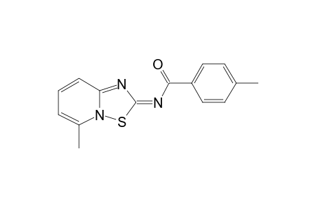 4-Methyl-N-[(2E)-5-methyl-2H-pyrido[1,2-b][1,2,4]thiadiazol-2-ylidene]benzamide