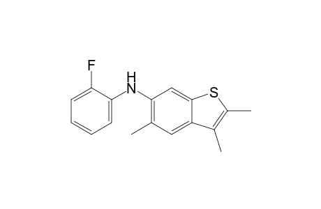 6-(2-Fluorophenyl)amino-2,3,5-trimethylbenzo[b]thiophene