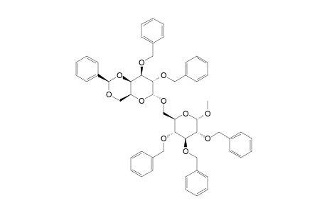 METHYL-O-(4,6-O-BENZYLIDENE-2,3-DI-O-BENZYL-ALPHA-D-GALACTOPYRANOSYL)-(1->6)-2,3,4-TRI-O-BENZYL-ALPHA-GLUCOPYRANOSIDE
