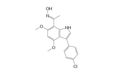 1-[3-(4-Chlorophenyl)-4,6-dimethoxyindol-7-yl]ethanone oxime