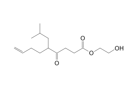 2-Hydroxyethyl 5-(2-methylpropyl)-4-oxidanylidene-non-8-enoate