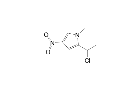 1H-Pyrrole, 2-(1-chloroethyl)-1-methyl-4-nitro-