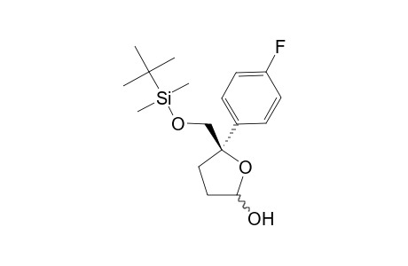 (R)-5-(4-Fluorophenyl)-5-(tert-butyldimethylsiloxymethyl)-tetrahydrofuran-2-ol