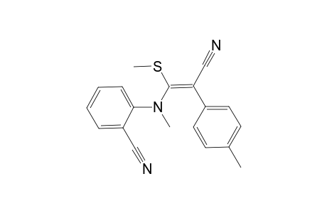2-N-(Z)-2-Cyano-1-(methylthio)-2-(4-tolyl)vinyl-N-(methylamino)benzonitrile