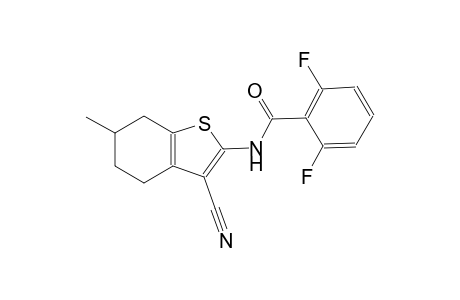 N-(3-cyano-6-methyl-4,5,6,7-tetrahydro-1-benzothien-2-yl)-2,6-difluorobenzamide