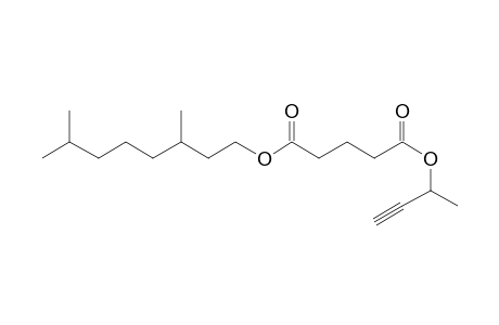 Glutaric acid, but-3-yn-2-yl 3,7-dimethyloctyl ester