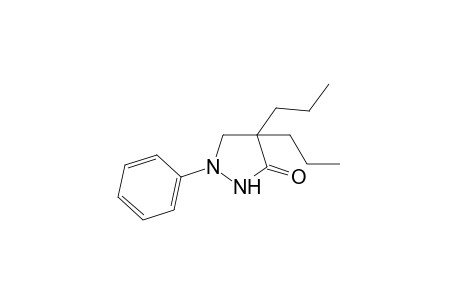 4,4-dipropyl-1-phenyl-3-pyrazolidinone
