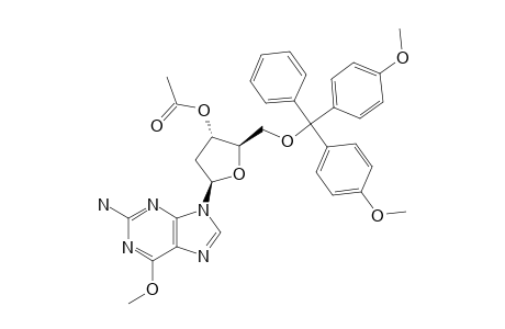 3'-O-ACETYL-5'-O-(4,4'-DIMETHOXYTRITYL)-6-O-METHYL-2'-DEOXYGUANOSINE