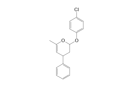 2H-Pyran, 2-(4-chlorophenoxy)-3,4-dihydro-6-methyl-4-phenyl-