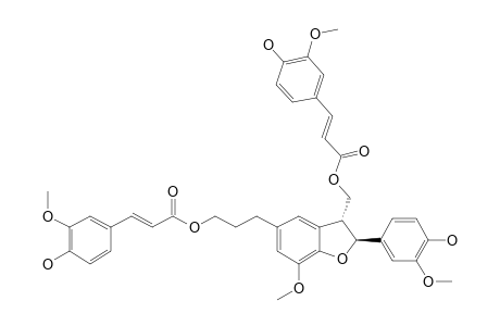 BOEHMENAN;2-(4-HYDROXY-3-METHOXYPHENYL)-5-[3-(4-HYDROXY-3-METHOXYCINNAMOYLOXY)-PROPYL]-3-(4-HYDROXY-3-METHOXYCINNAMOYLOXYMETHYL)-7-METHOXYBENZODIHY