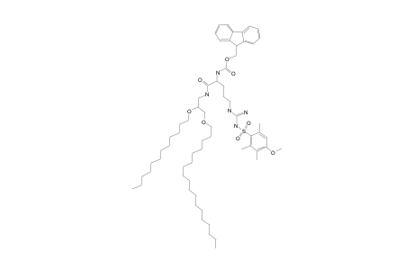 N-ALPHA-FLUORENYLMETHOXYCARBONYL-N(G)-4-METHOXY-2,3,6-TRIMETHYLBENZENE-SULFONYL-L-ARGININE-(2-LAURYLOXY-3-STEARYLOXY)-PROPYLAMIDE