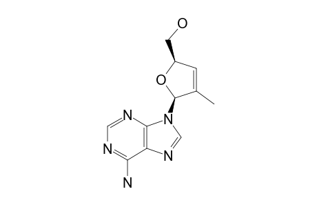 9-(2,3-DIDEOXY-2-METHYL-BETA-D-GLYCERO-PENT-2-ENOFURANOSYL)-ADENINE;2',3'-DIDEHYDRO-2',3'-DIDEOXY-2'-METHYLADENOSINE
