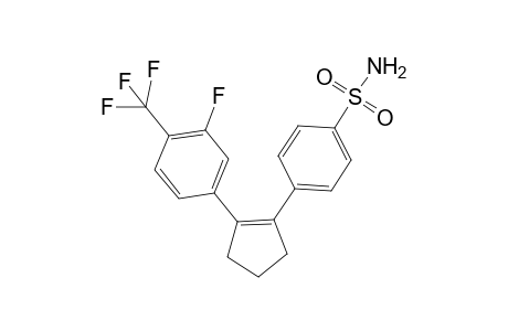 4-[2-(3-Fluoro-4-(trifluoromethy)phenyl)cyclopenten-1-yl]benzenesulfonamide