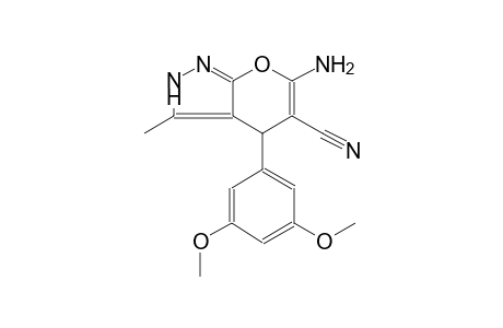 pyrano[2,3-c]pyrazole-5-carbonitrile, 6-amino-4-(3,5-dimethoxyphenyl)-2,4-dihydro-3-methyl-