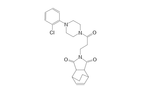 2-(3-(4-(2-chlorophenyl)piperazin-1-yl)-3-oxopropyl)-3a,4,7,7a-tetrahydro-1H-4,7-ethanoisoindole-1,3(2H)-dione