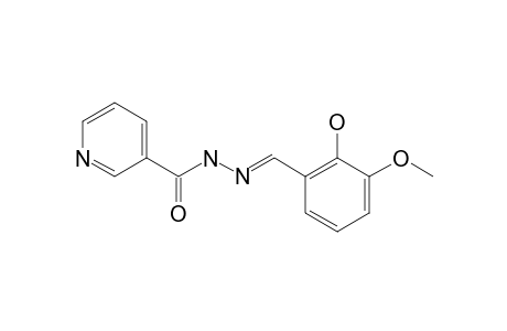 N'-(2-HYDROXY-3-METHOXY-BENZYLIDENE)-NICOTINO-HYDRAZIDE