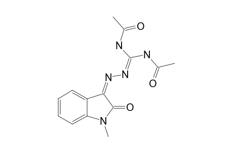 N,N'-DIACETYL-(1,2-DIHYDRO-1-METHYL-2-OXO-3H-INDOL-3-YLIDENE)-HYDRAZINE-CARBOXIMID-AMIDE