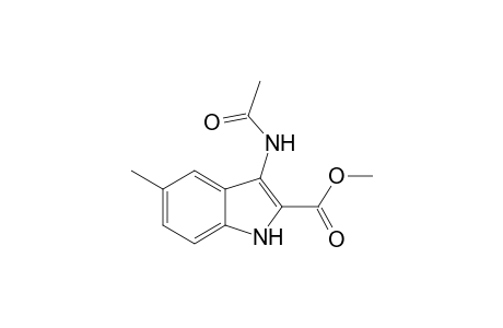 1H-Indole-2-carboxylic acid, 3-acetylamino-5-methyl-, methyl ester