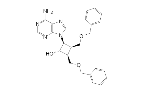 9-[cis-3',cis-4'-Bis(benzyloxymethyl)-trans-2'-hydroxycyclobut-1'-yl]adenine