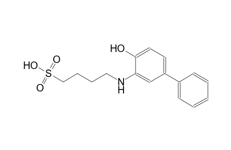 4-[(4-hydroxy[1,1'-biphenyl]-3-yl)amino]-1-butanesulfonic acid